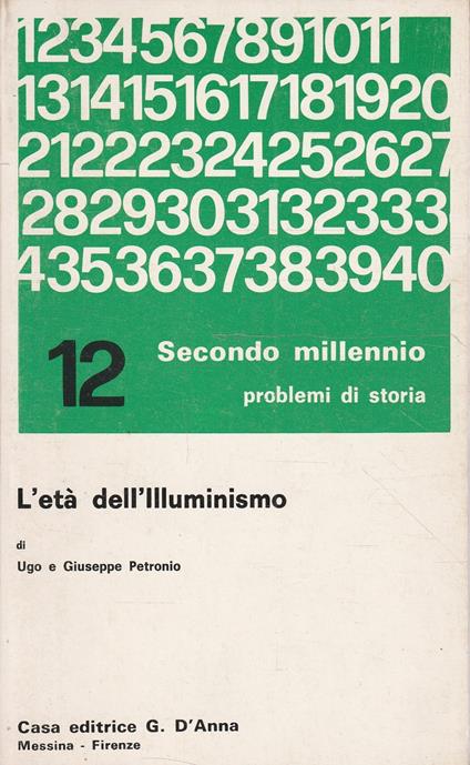 L' età dell'illuminismo - Ugo Petronio - copertina
