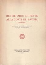 Repertorio di feste alla corte dei Savoia (1346-1669)