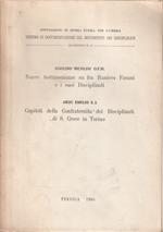 Nuove testimonianze su fra Raniero Fasani e i suoi Disciplinati - Capitoli della Confraternita dei Disciplinati di S. Croce in Torino