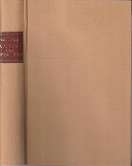 Autunno del Medio Evo - Johan Huizinga - copertina