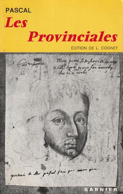 Les Provinciales ou Les Lettres écrits par Louis de Montalte à un provincial de ses amis et aux RR. PP. Jésuites - Pascal - copertina