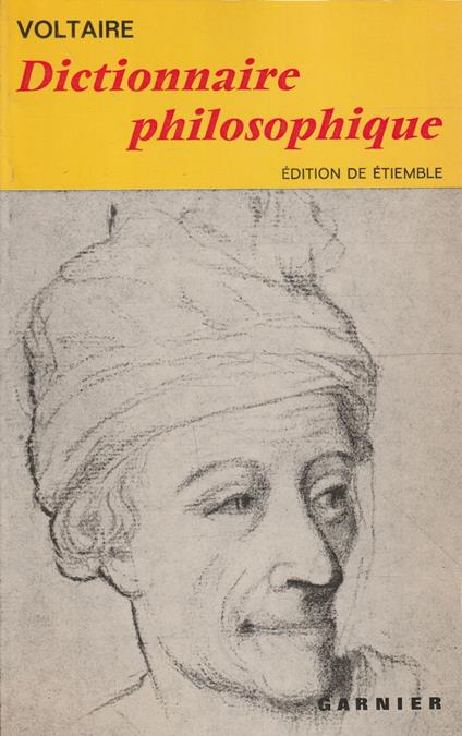 Dictionnaire philosophique - Voltaire - copertina