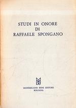 Studio in onore di Raffaele Spongaro