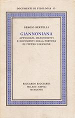 Giannoniana: Autografi, manoscritti e documenti della fortuna di Pietro Giannone
