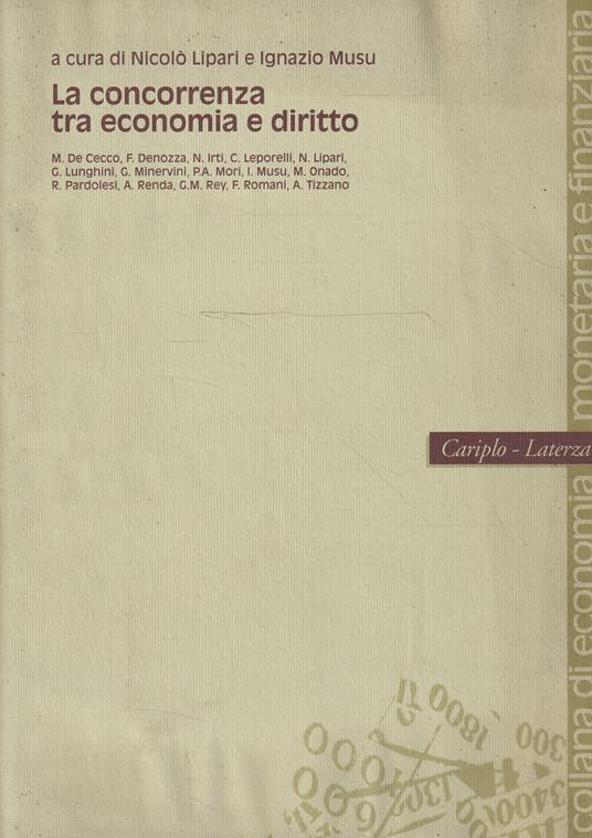 La concorrenza tra economia e diritto - copertina