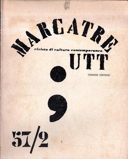 MARCATRÈ / UTT 2. Rivista di cultura contemporanea. 57 - copertina