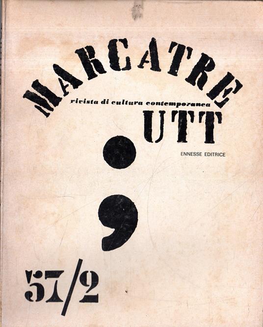 MARCATRÈ / UTT 2. Rivista di cultura contemporanea. 57 - copertina