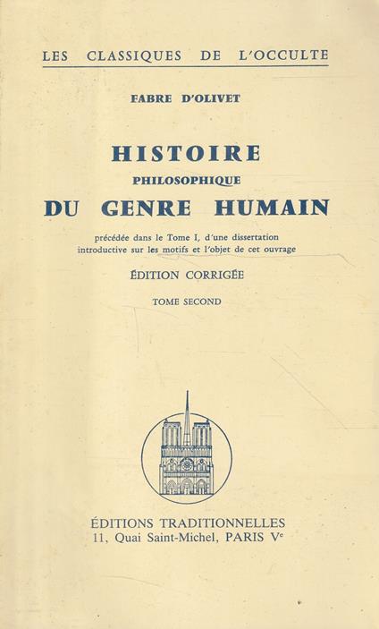 Histoire philosophique du genre humain. Tome second - copertina