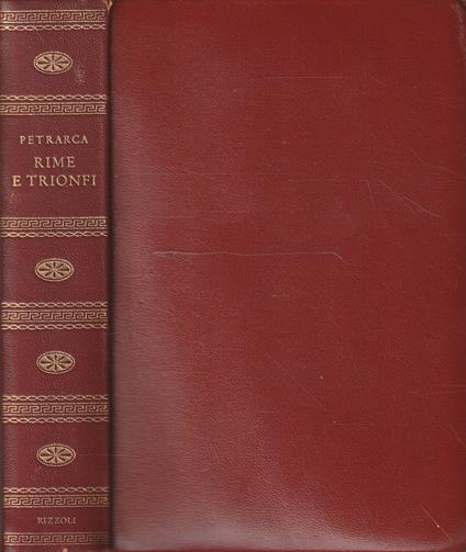 Rime e trionfi - Francesco Petrarca - copertina