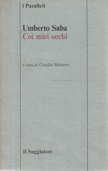 Con i miei occhi - Umberto Saba - copertina