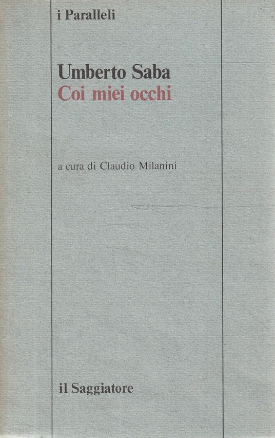 Con i miei occhi - Umberto Saba - copertina