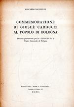 Autografato! Commemorazione di Giosuè Carducci al popolo di Bologna