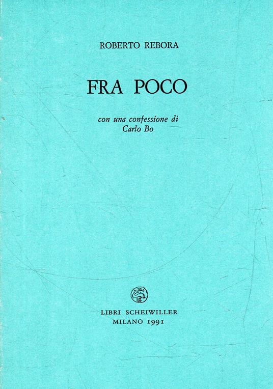 Fra poco - copertina