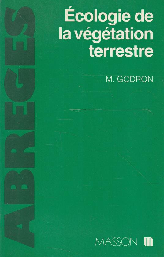 Écologie de la végétation terrestre - copertina