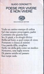 Poesie per vivere e non vivere