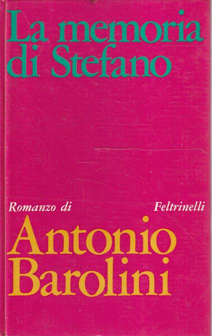 La memoria di Stefano - copertina