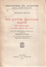 Due letture dantesche inedite (Inf. XXIII e XXXII) e altri scritti poco noti