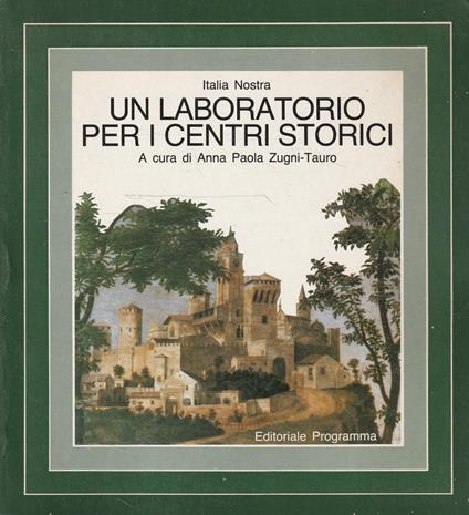 Un laboratorio per i centri storici - copertina