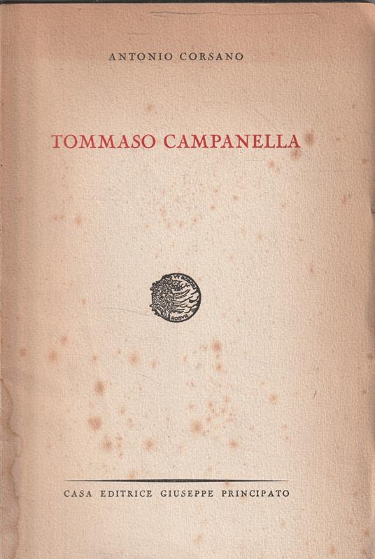 Tommaso Campanella - Antonio Corsano - copertina