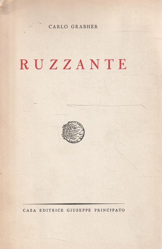Ruzzante di Carlo Grabher - copertina