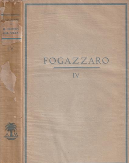 Il mistero del poeta - Antonio Fogazzaro - copertina
