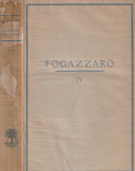 Il mistero del poeta - Antonio Fogazzaro - copertina