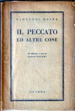 1° Edizione ! Il peccato ed altre cose