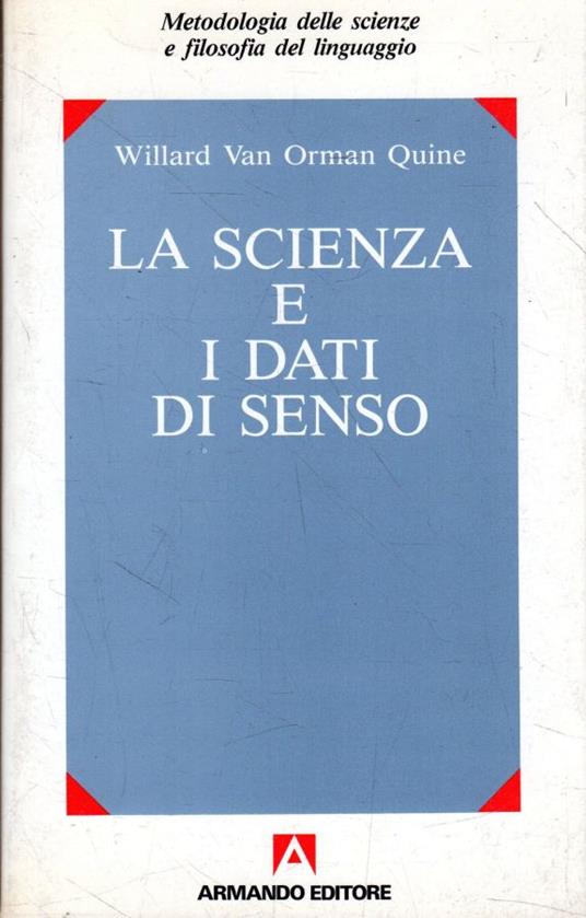 La scienza e i dati di senso - copertina
