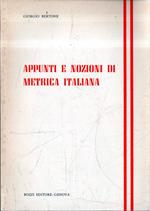 Appunti e nozioni di metrica italiana