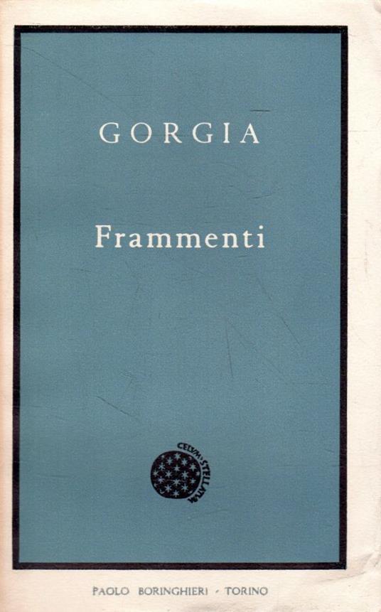 Frammenti - Gorgia - copertina