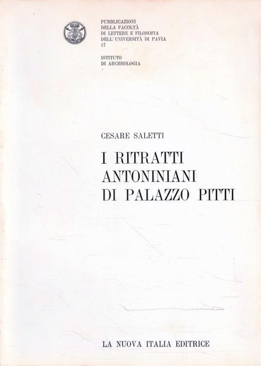 I ritratti antoniniani di Palazzo Pitti - Cesare Saletti - copertina
