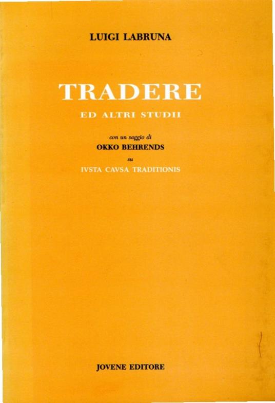 Tradere ed altri studii - copertina