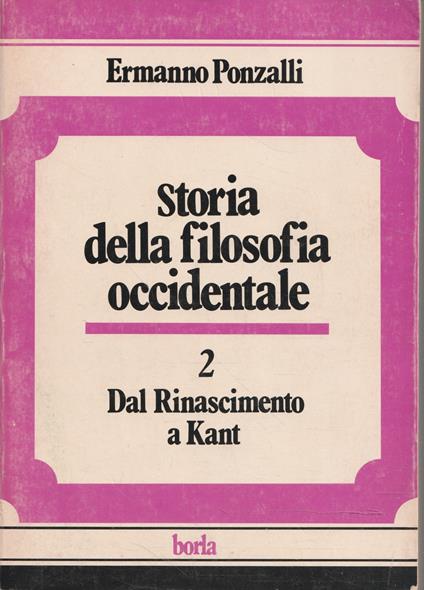 Dal Rinascimento a Kant (Storia della filosofia occidentale - 2) - copertina