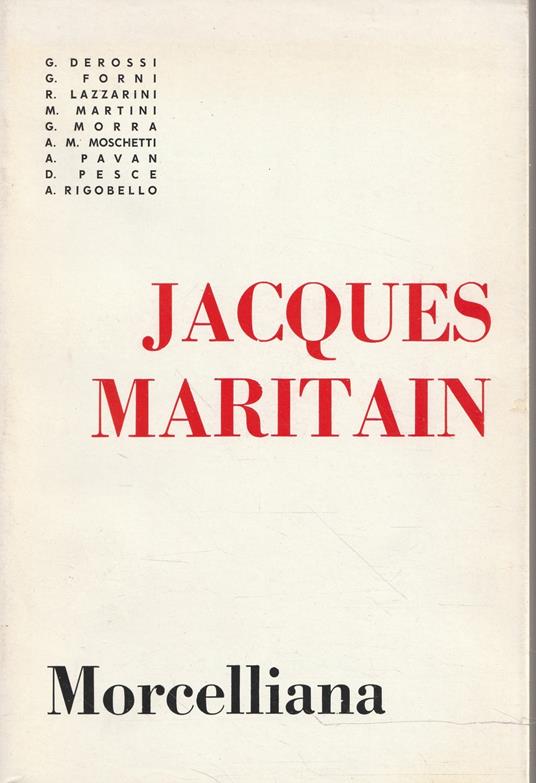 Jacques Maritain - copertina