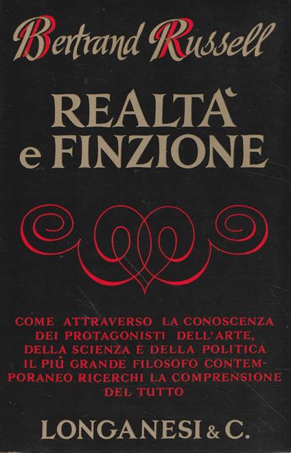 Realtà e finzione - Bertrand Russell - copertina