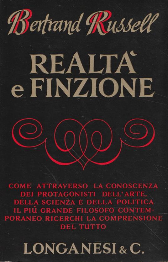 Realtà e finzione - Bertrand Russell - copertina