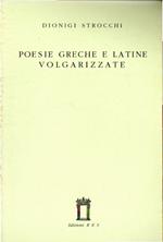 Poesie greche e latine volgarizzate