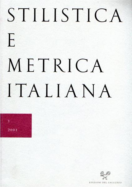 Stilistica e metrica italiana - copertina