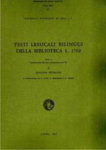 Materiali Epigrafici di Ebla 4. Testi Lessicali Bilingui della Biblioteca L.2769. Parte I: Traslitterazione dei testi e ricostruzione del VE