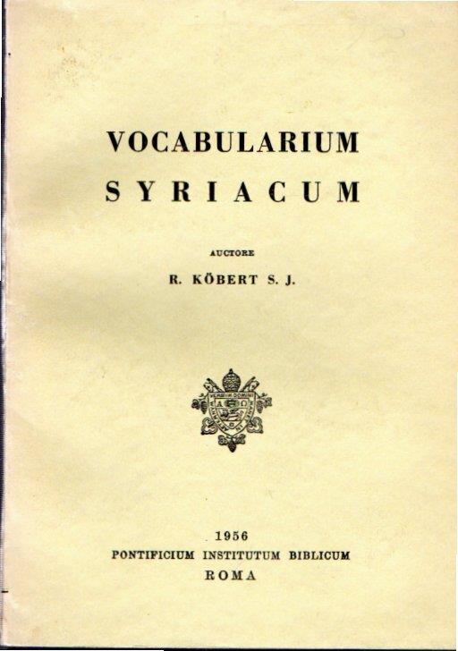 Vocabularium Syriacum - copertina