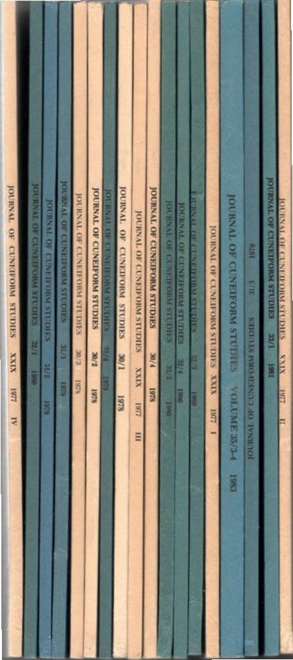 LOTTO di 19 numeri in 18 volumi: JOURNAL OF CUNEIFORM STUDIES - copertina