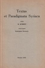 Textus et Paradigmata Syriaca