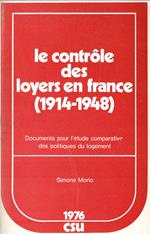 Le controle des loyers en France (1914-1948)