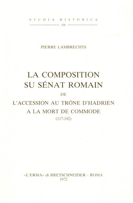 La composition su senat romain - copertina