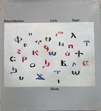 Carte Segni - Roland Barthes - copertina