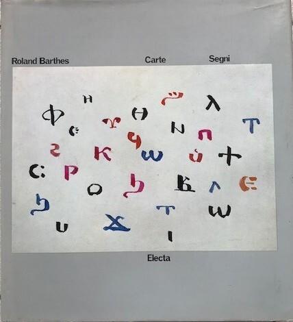 Carte Segni - Roland Barthes - copertina