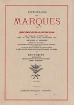 Dictionnaire des marques et monogrammes des faiences, potèries, gres, terre de pipe, terre cuite, porcelaines, etc