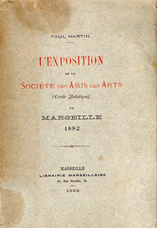 L' Exposition de la Société des Amis des Arts (Cercle Artistique) - Paul Martin - copertina