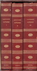 Giacomo Leopardi. Opere (3 volumi)
