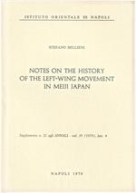 Notes on the history of the Left-Wing Movement in Meiji Japan